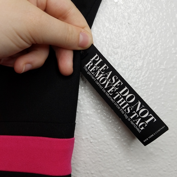 NWT NY&Co Hot Pink Bodycon Mini Dress size 8 - Picture 5 of 7